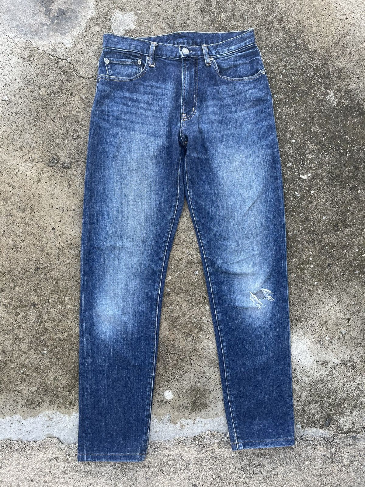 Japanese Brand × Jean 🔥 Japanese Brands Gu Jeans Distressed Denim W29🔥 Size US 29 - 2 Thumbnail