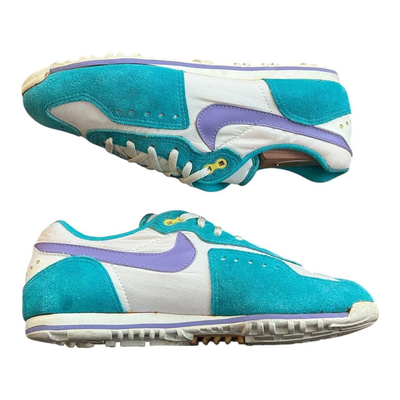 Nike Vintage 70s Nike Sc-E Cycle Shoes Teal Purple Size US 8 / IT 38 - 7 Thumbnail
