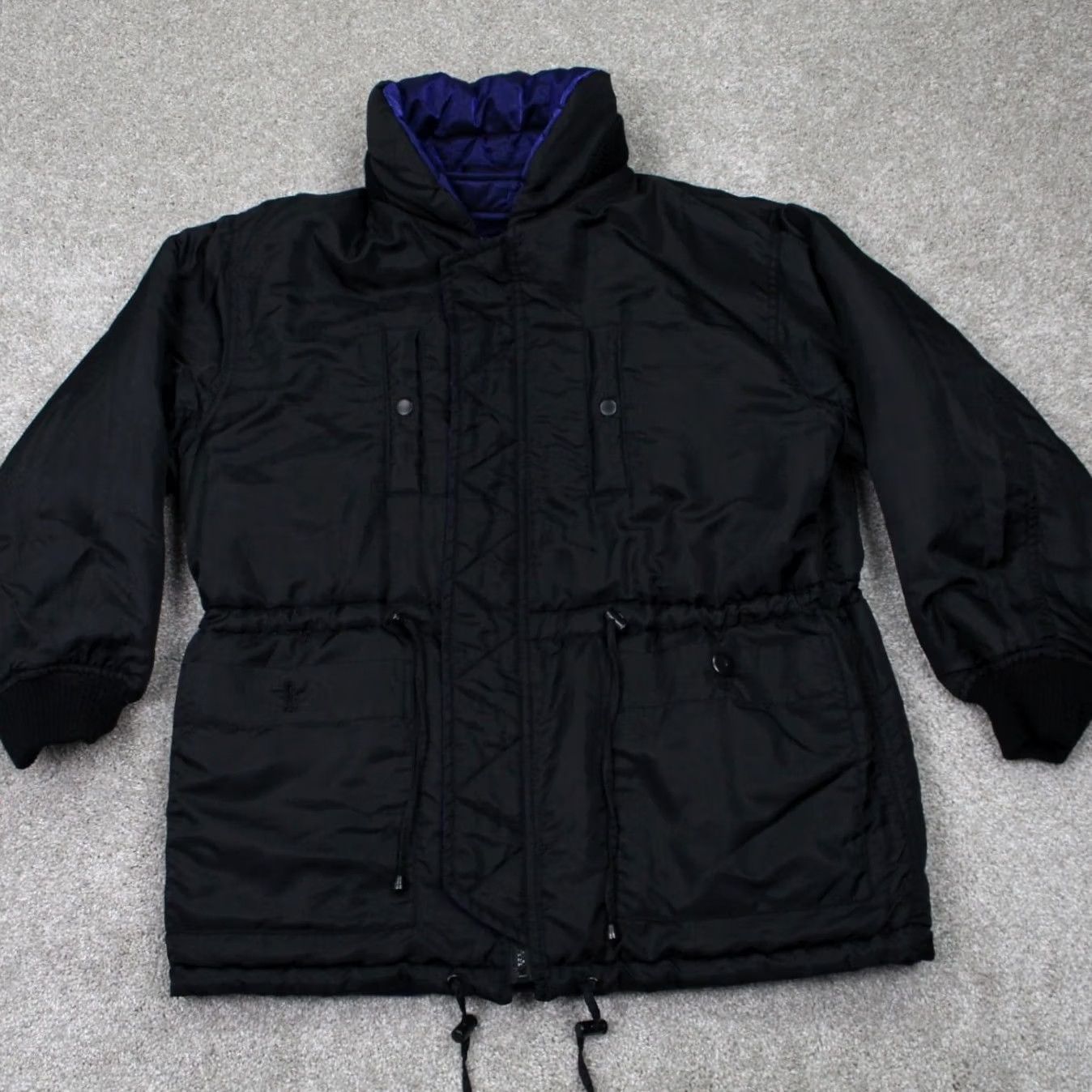 Vintage VTG Colebrook Jacket Womens Medium Purple/Black Reversible Puffy Winter Coat Size M / US 6-8 / IT 42-44 - 6 Thumbnail