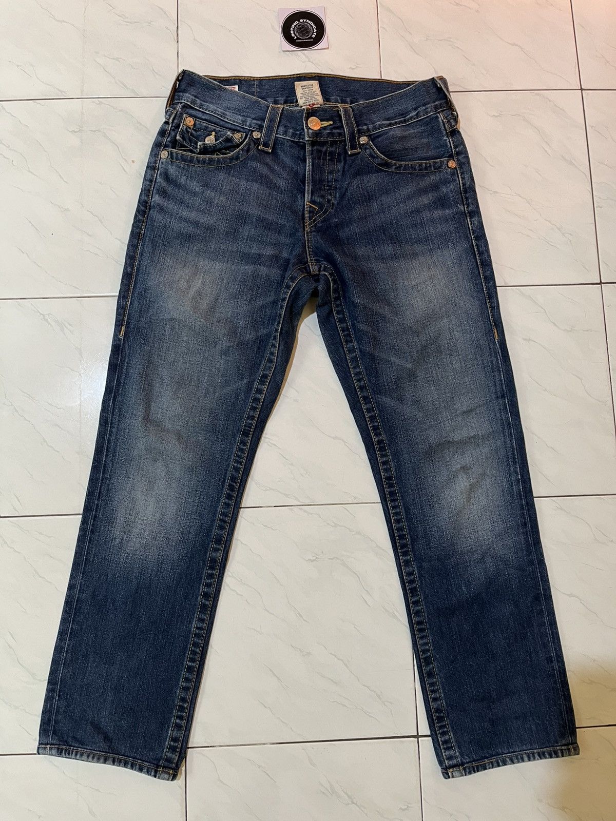 True Religion 🔥 True Religion Slim Fit Denim Jeans Size US 29 - 2 Thumbnail