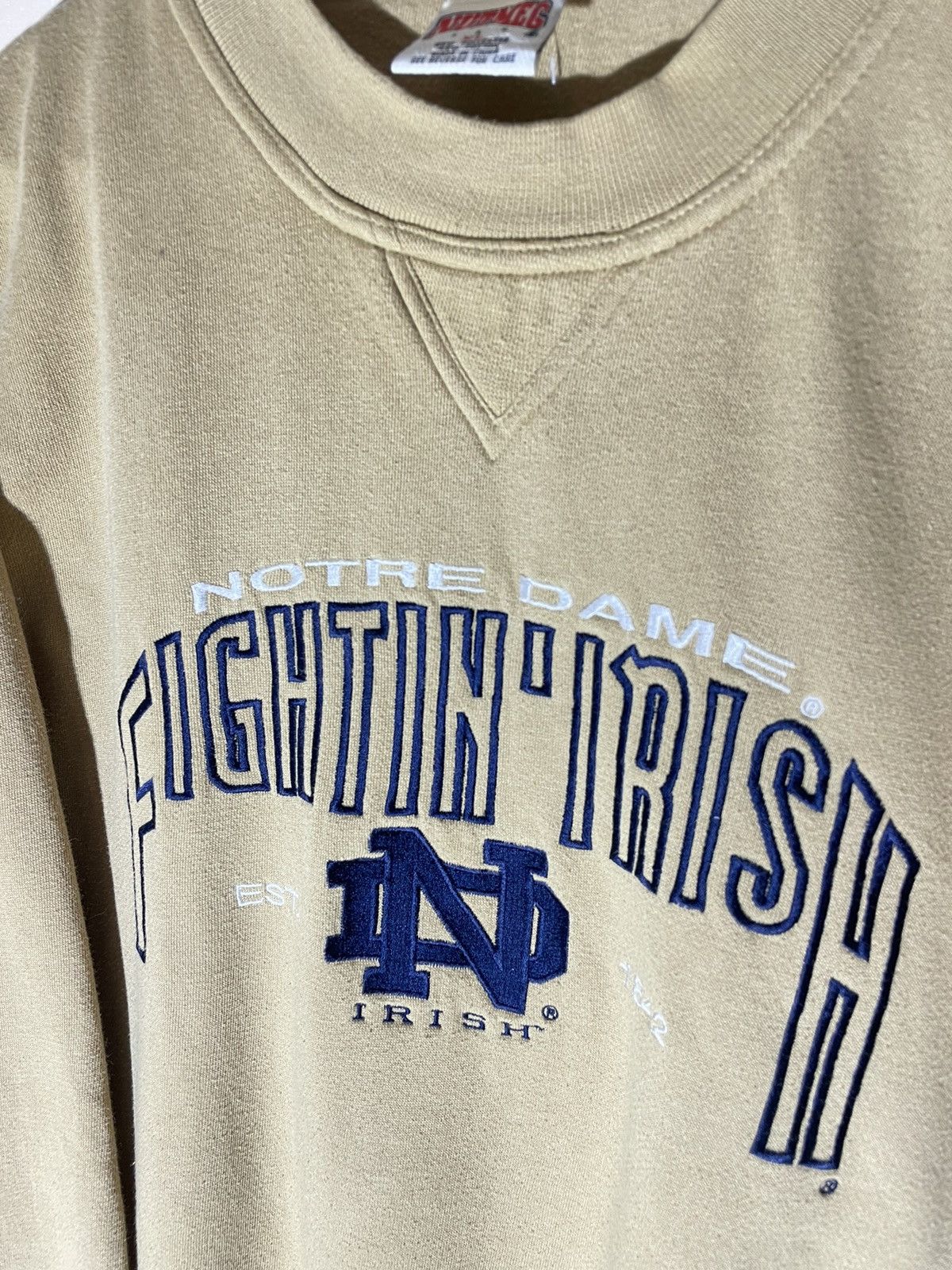 Nutmeg × Vintage Nutmeg Notre Dame Fighting Irish vintage sweatshirt Size US XL / EU 56 / 4 - 4 Thumbnail