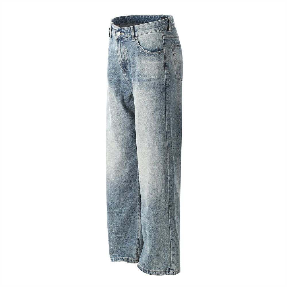 Japanese Brand × Jean Men's distressed American style gradient loose washed jeans Size US 32 / EU 48 - 2 Thumbnail