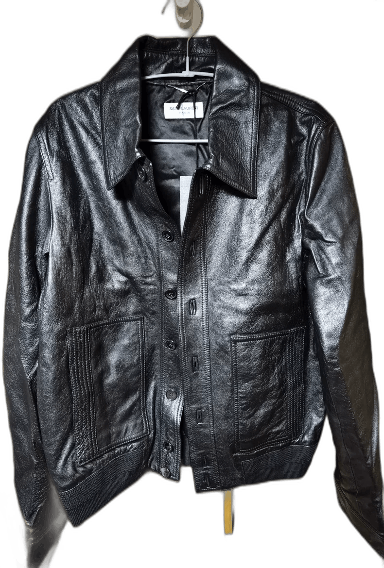 Saint Laurent Paris black saint laurent leather jacket size 52 Size US L / EU 52-54 / 3 - 1 Thumbnail