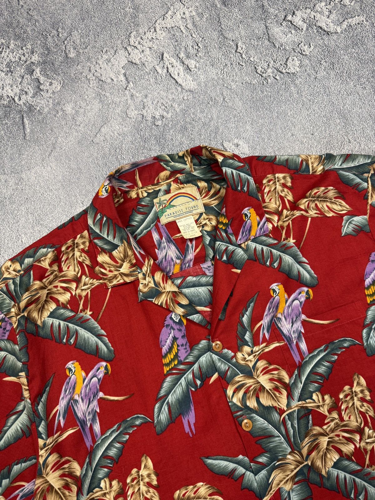 Other Paradise Found Parrot Hawaiian Shirt Magnum PI VTG 80s 90s Size US XL / EU 56 / 4 - 4 Thumbnail