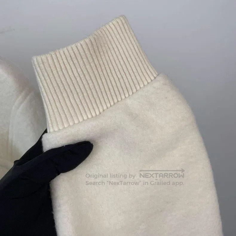 Louis Vuitton Louis Vuitton Cream-Embossed LV Hooded Zip Cashmere Jacket Size US S / EU 44-46 / 1 - 3 Thumbnail