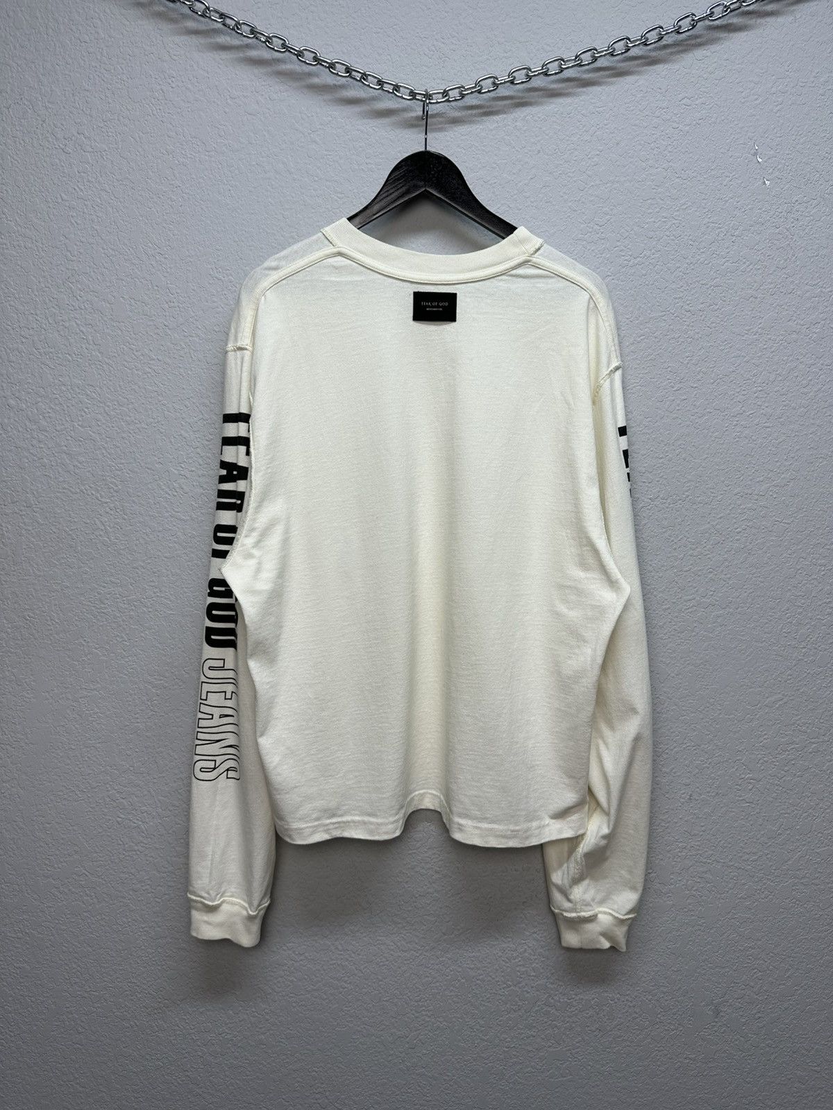 Fear of God × Vintage Vintage Fear Of God Jeans Long Sleeve Y2K Big Logo Archival Size US L / EU 52-54 / 3 - 7 Thumbnail