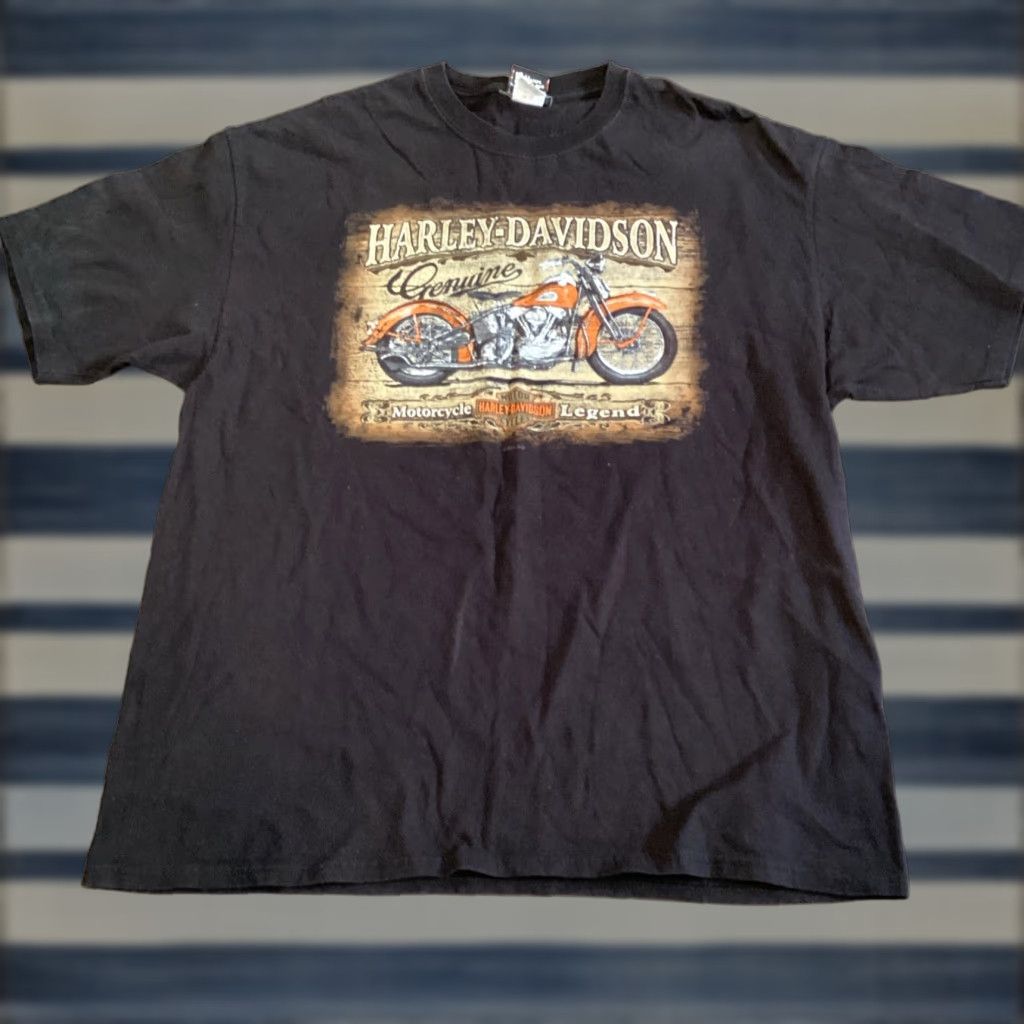 Harley Davidson VINTAGE Harley-Davidson Motorcycle T-Shirt - Black - XL - Mens - Casual Size US XL / EU 56 / 4 - 1 Thumbnail