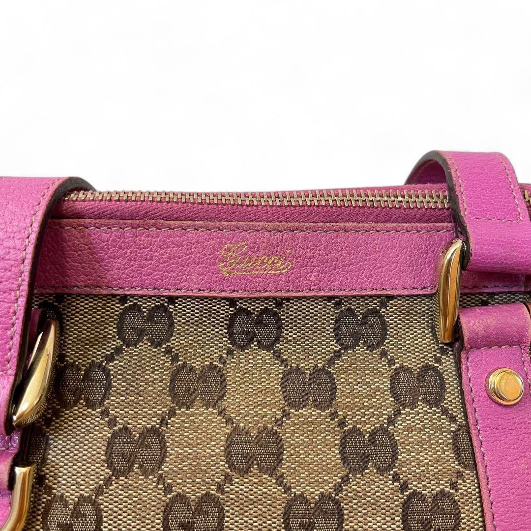 Gucci Gucci - Charm Handbag Mini Monogram Pink Size ONE SIZE - 3 Thumbnail