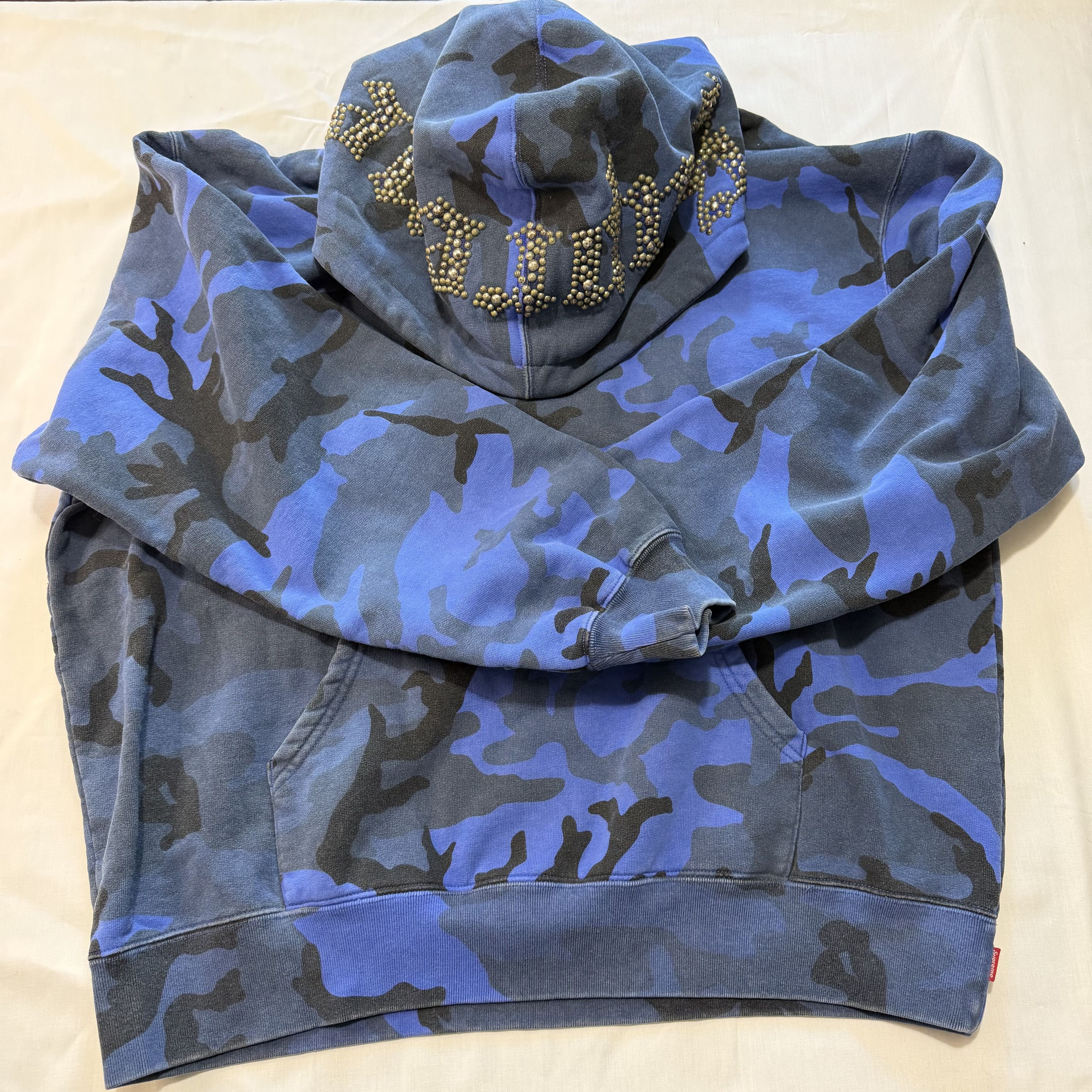 Supreme Overdyed Studded Hoodie Size US L / EU 52-54 / 3 - 3 Thumbnail