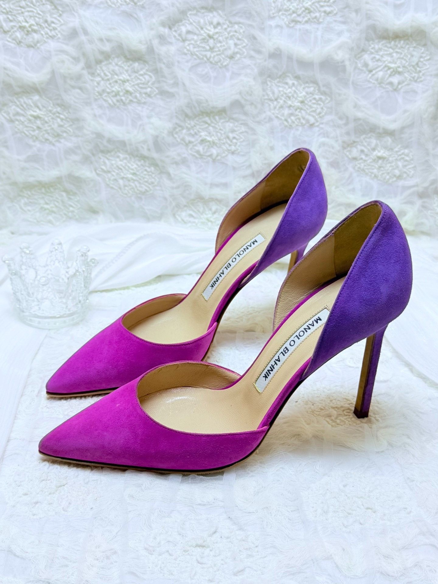 Manolo Blahnik Manolo Blahnik Purple Lowtop Sneakers us_5-5 Women Size US 5.5 / IT 35.5 - 1 Thumbnail