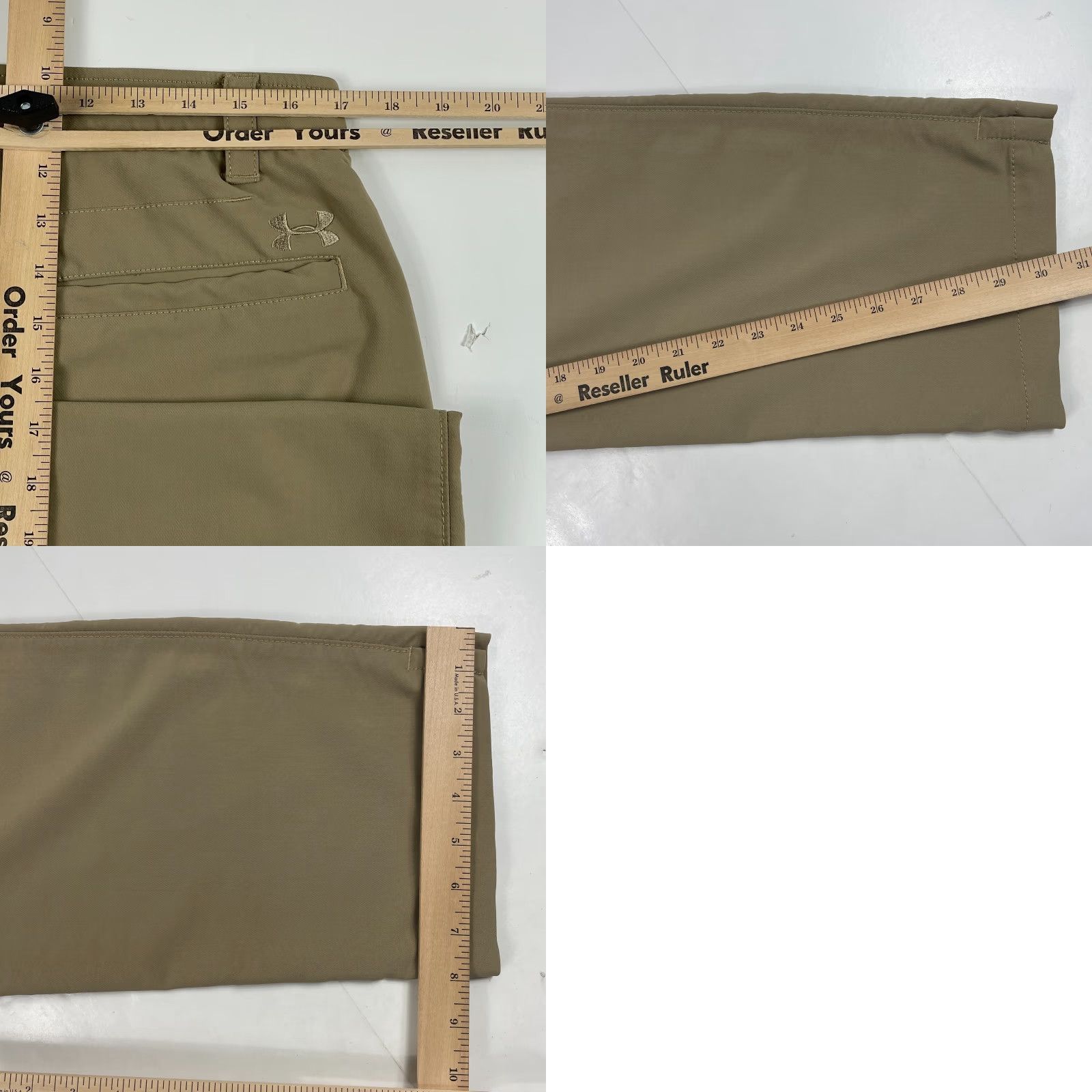Under Armour Under Armour Pants Mens 36 x 30 Beige Golf Straight Leg Outdoors Stretch Casual Workwear 5-Pocket Mens Level Size US 36 / EU 52 - 9 Thumbnail