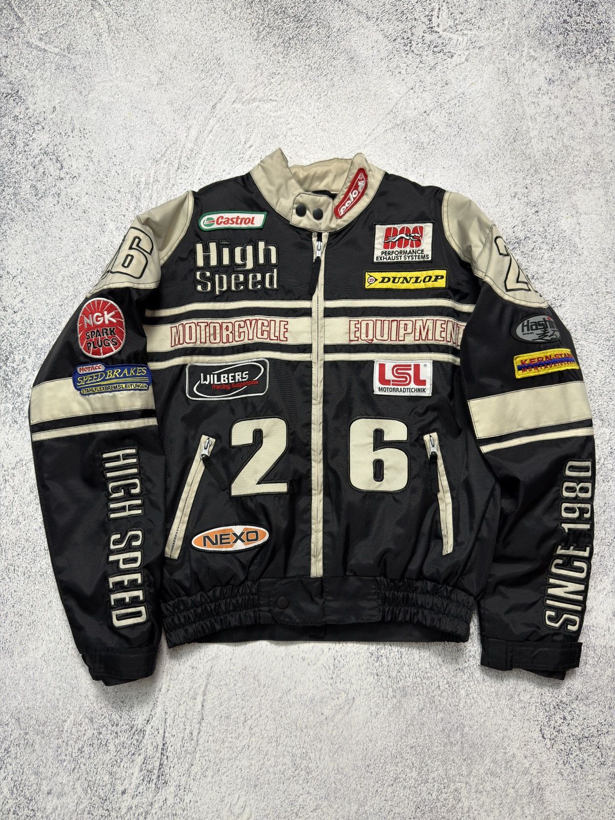 NASCAR VINTAGE 💥 HIGH SPEED NASCAR RACING JACKET Size US M / EU 48-50 / 2 - 2 Thumbnail