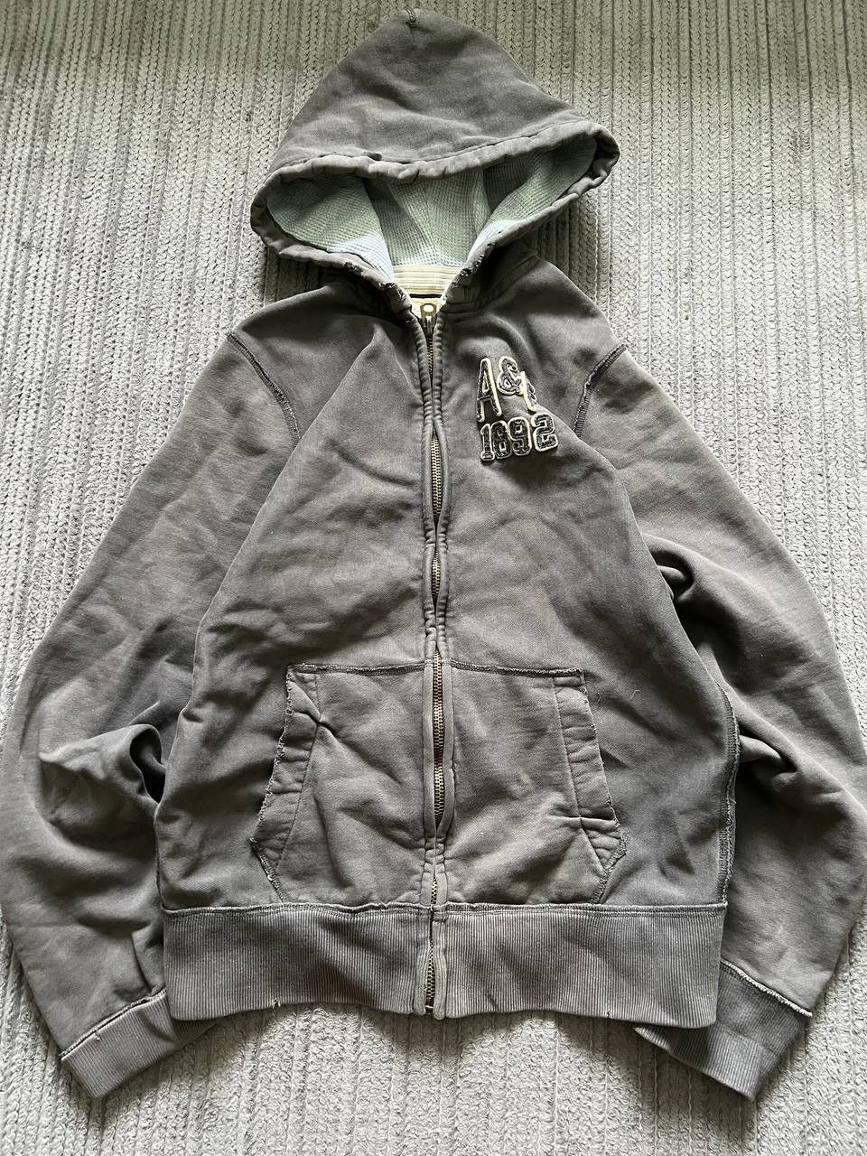 Abercrombie & Fitch × Vintage Vintage Abercrombie & Fitch If6Was Style Heavy Zip Hoodie Size US XL / EU 56 / 4 - 7 Thumbnail