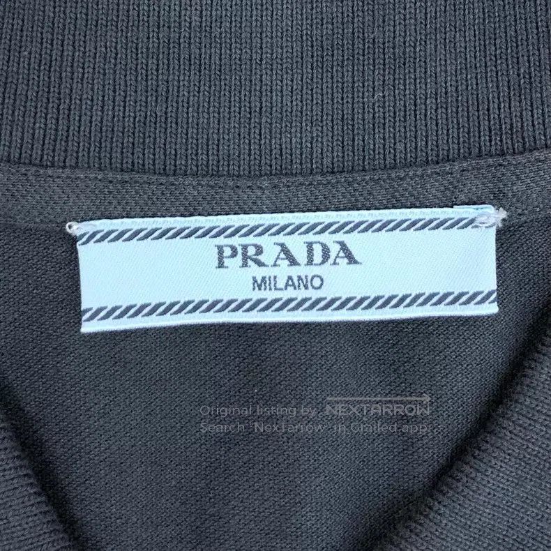 Prada Prada 23 black triangle cotton lapel single-breasted sleev Size S / US 4 / IT 40 - 6 Thumbnail