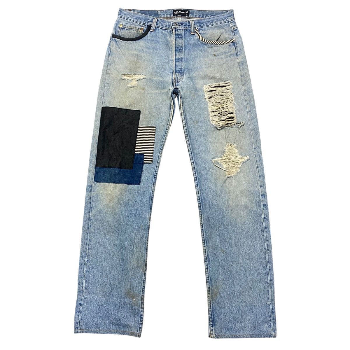 Beams Japan × Levi's Rebuid By Kalimera Levis 501 Patchwork Distressed Jeans Size US 32 / EU 48 - 1 Thumbnail