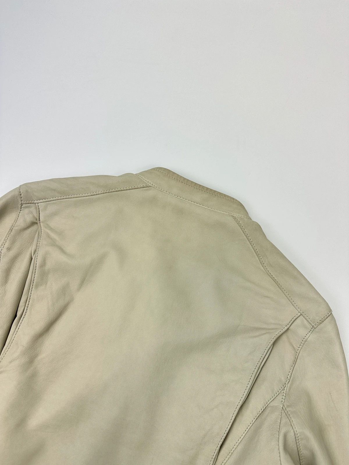 Prada Prada Sport FW02 Beige Perfecto Leather Multi Pocket Jacket Size M / US 6-8 / IT 42-44 - 10 Thumbnail