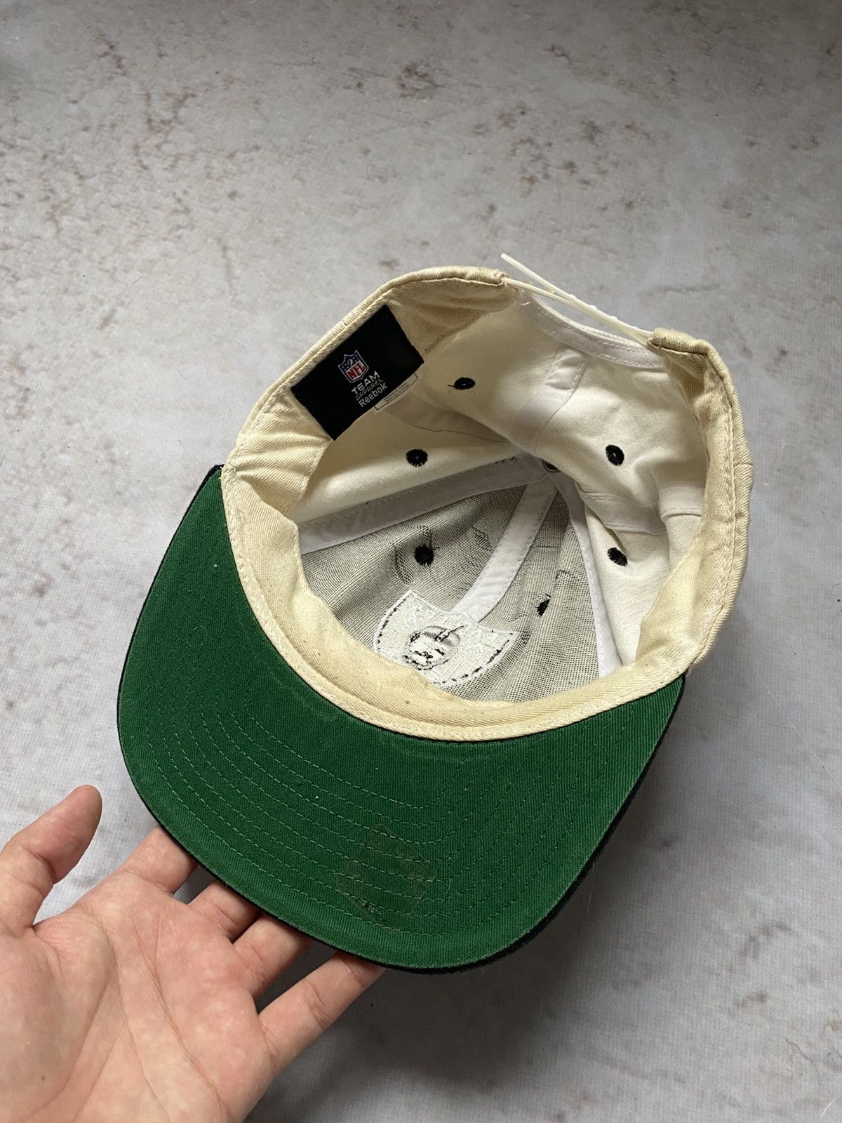 NFL × Reebok Vintage 90s Reebok Raiders NFL Hat Snapback Cap New Men Size ONE SIZE - 4 Thumbnail