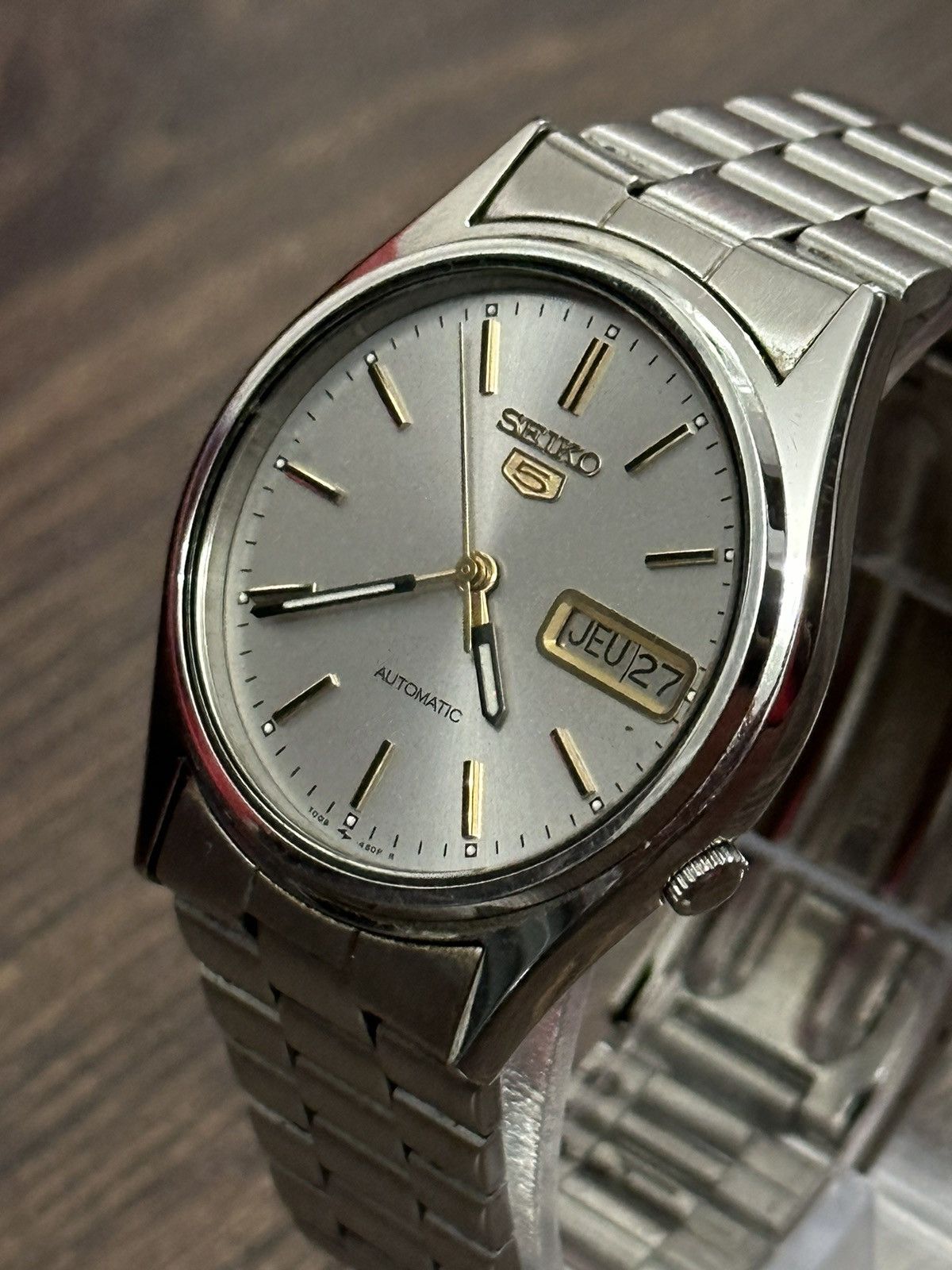 1993 Seiko 5 Automatic Grey Dial Legendary Wrist-Watch