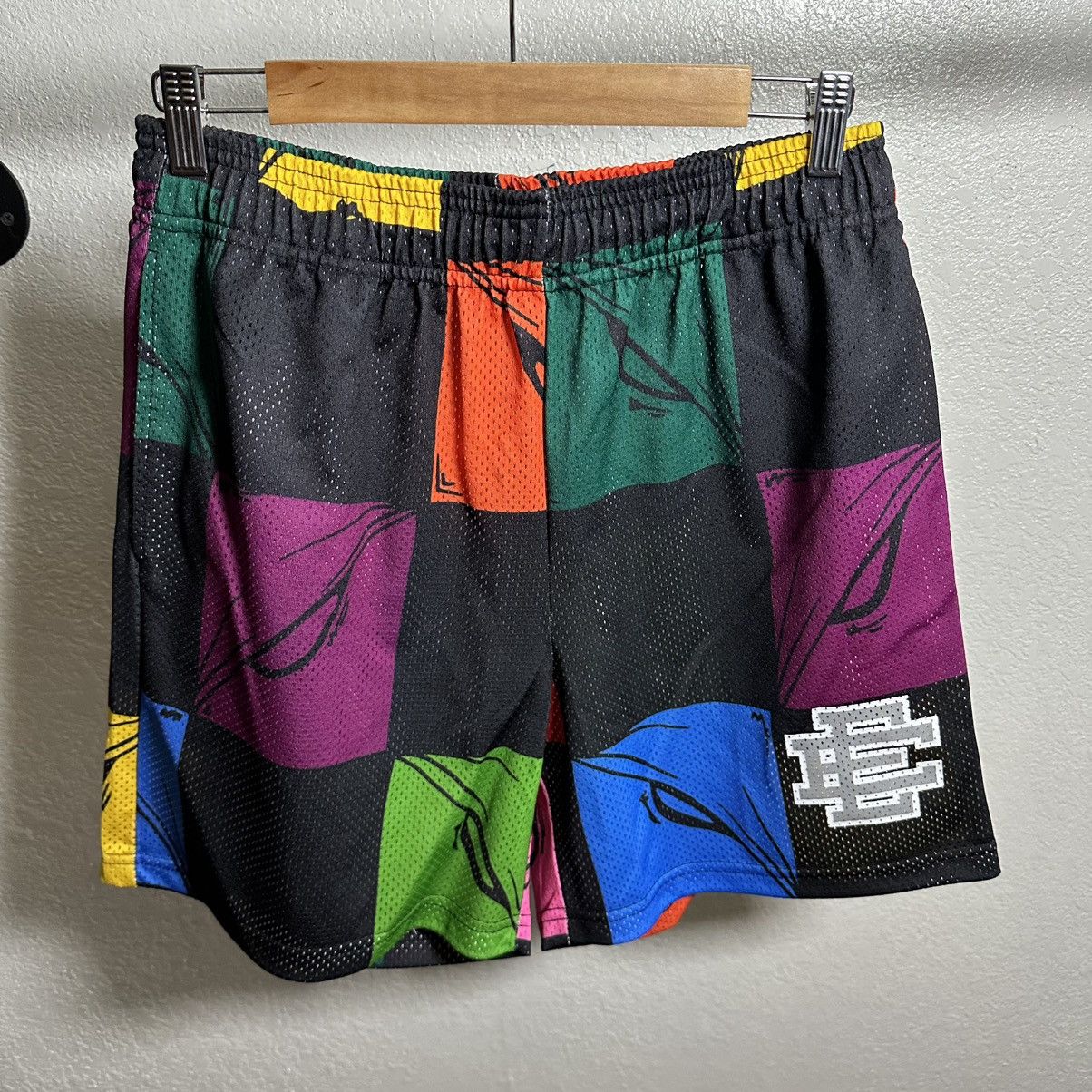 Eric Emanuel Eric Emanuel X Matty Boy shorts black silver size L Size US 31 - 1 Thumbnail