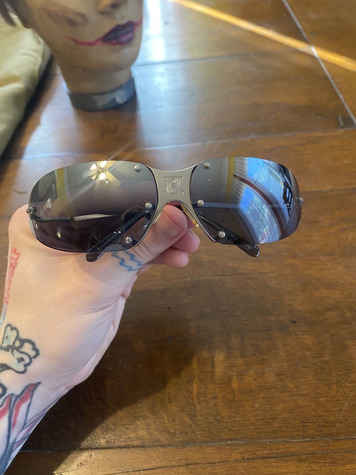 Celine × Designer × Vintage celine sc1032 vintage 2003 rimless sunglasses Size ONE SIZE - 4 Thumbnail