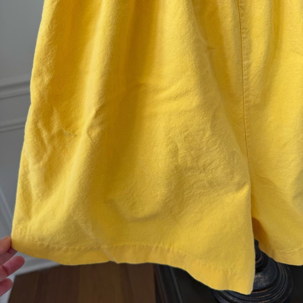 Vintage Vintage 80s Maurice Michaels Yellow Romper Ruffle M L Size 32" / US 10 / IT 46 - 6 Thumbnail