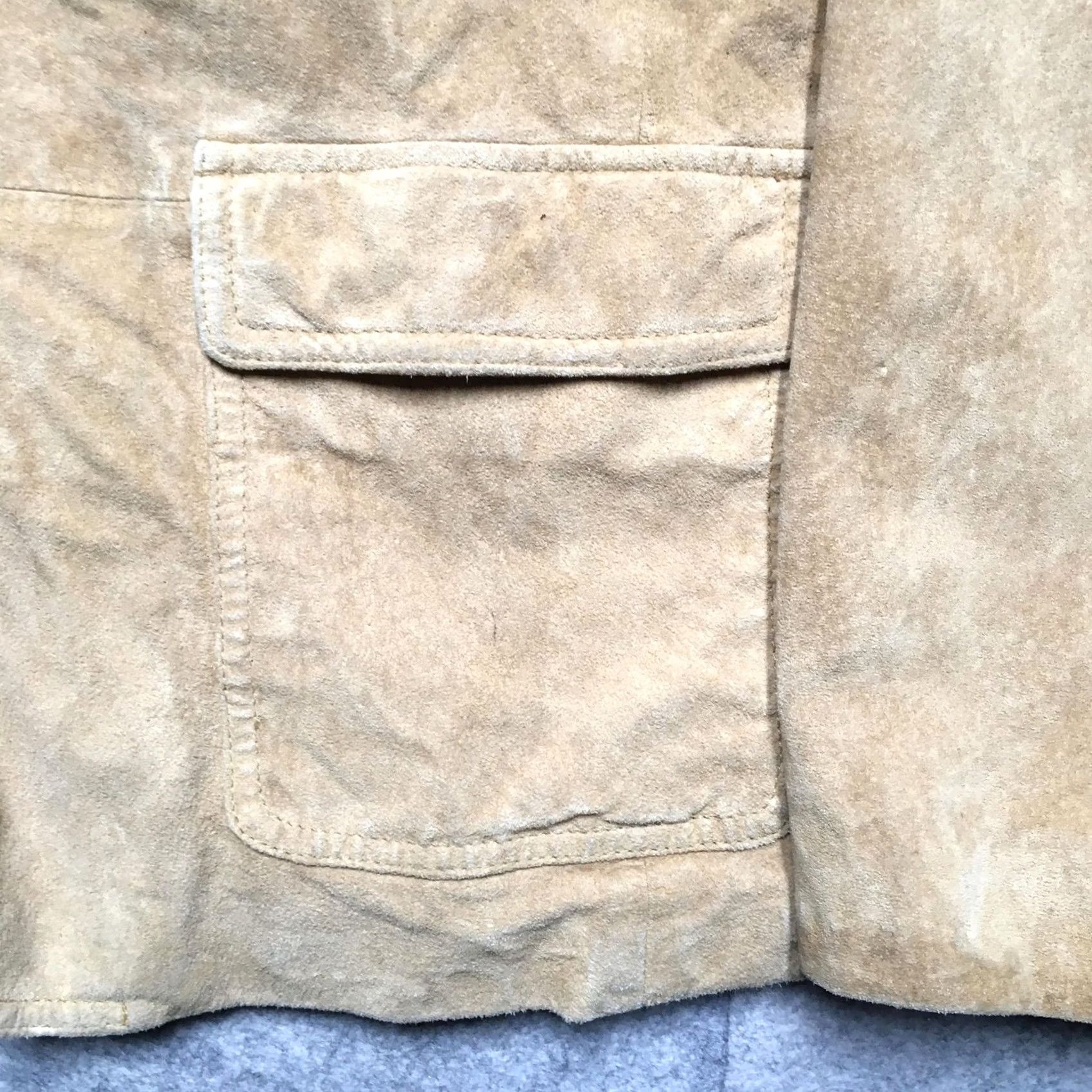 Eddie Bauer Eddie Bauer Suede Blazer Jacket Womens Tall L Brown Seattle Suede Lined Button Front Notched Collar Size L / US 10 / IT 46 - 3 Thumbnail