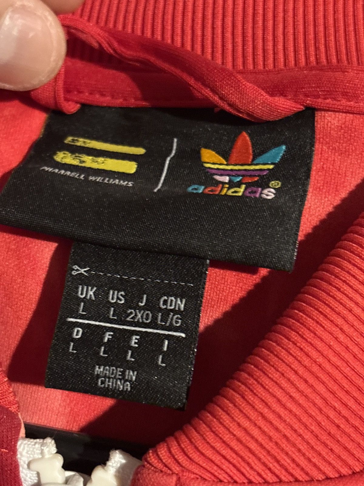 Adidas × Pharrell Adidas pharrell red tie dye track jacket large Size US L / EU 52-54 / 3 - 3 Thumbnail