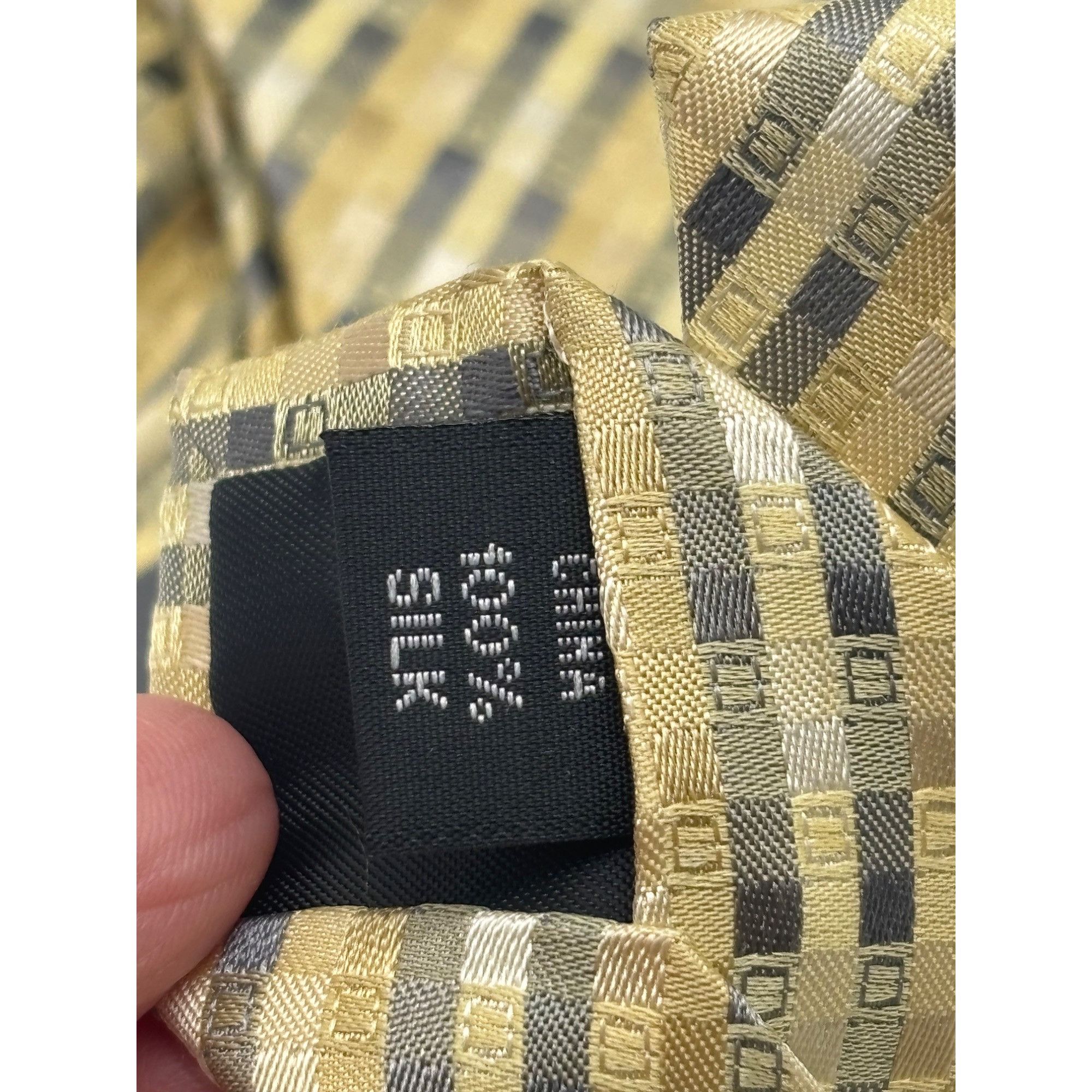 Other Kenneth Cole Reaction City Geo Men's Silk Necktie, Yellow, O Size ONE SIZE - 7 Thumbnail