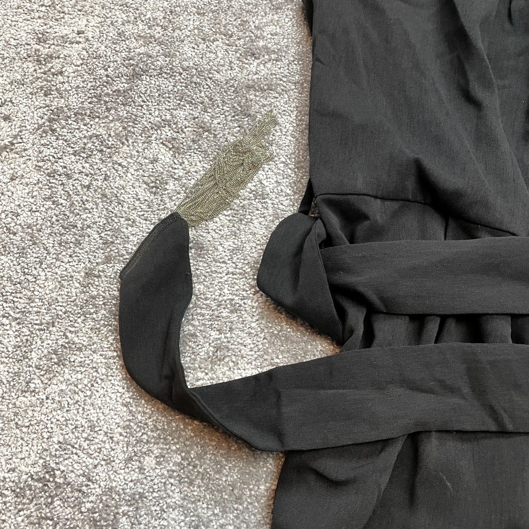 Vintage City Chic Romper Womens XL Black Fringe Belted Knit Sleeveless V-Neck Casual One-Piece New NWD Size 40" / US 18 - 7 Thumbnail
