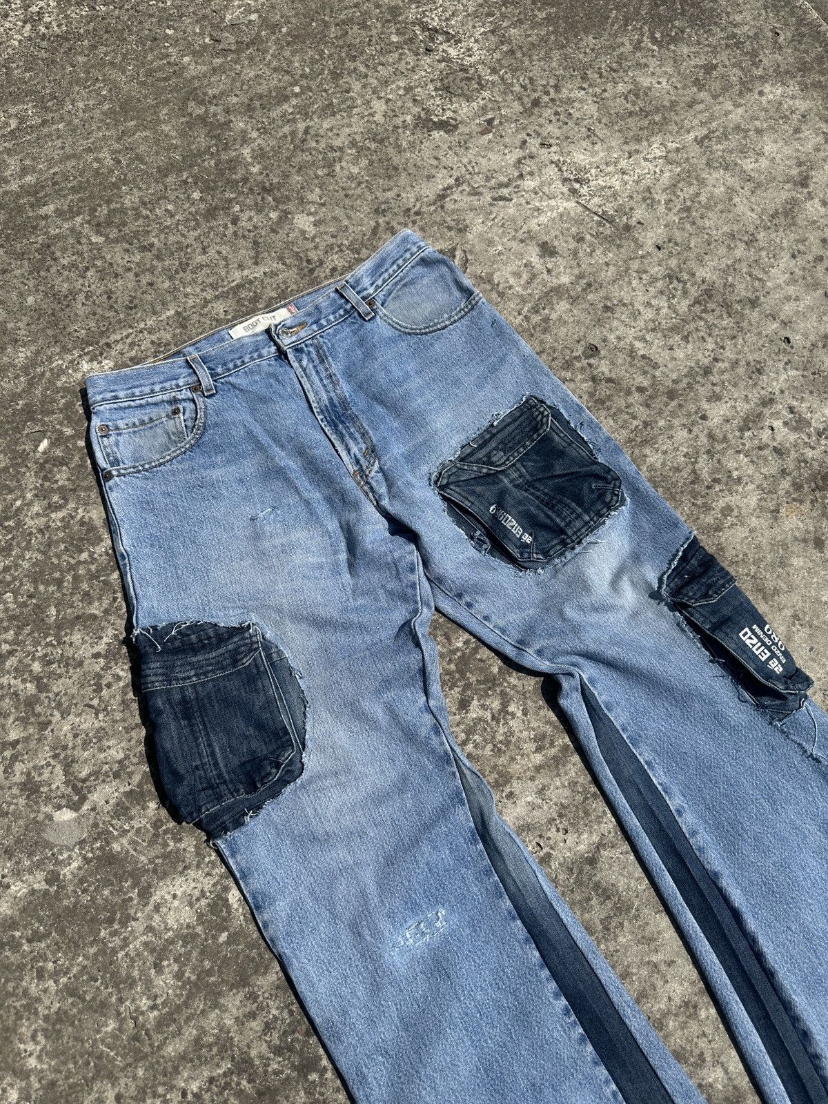 Levi's Y2K Vintage Levi’s Custom Cargo Jeans Streetwear Style USA Size US 36 / EU 52 - 4 Thumbnail