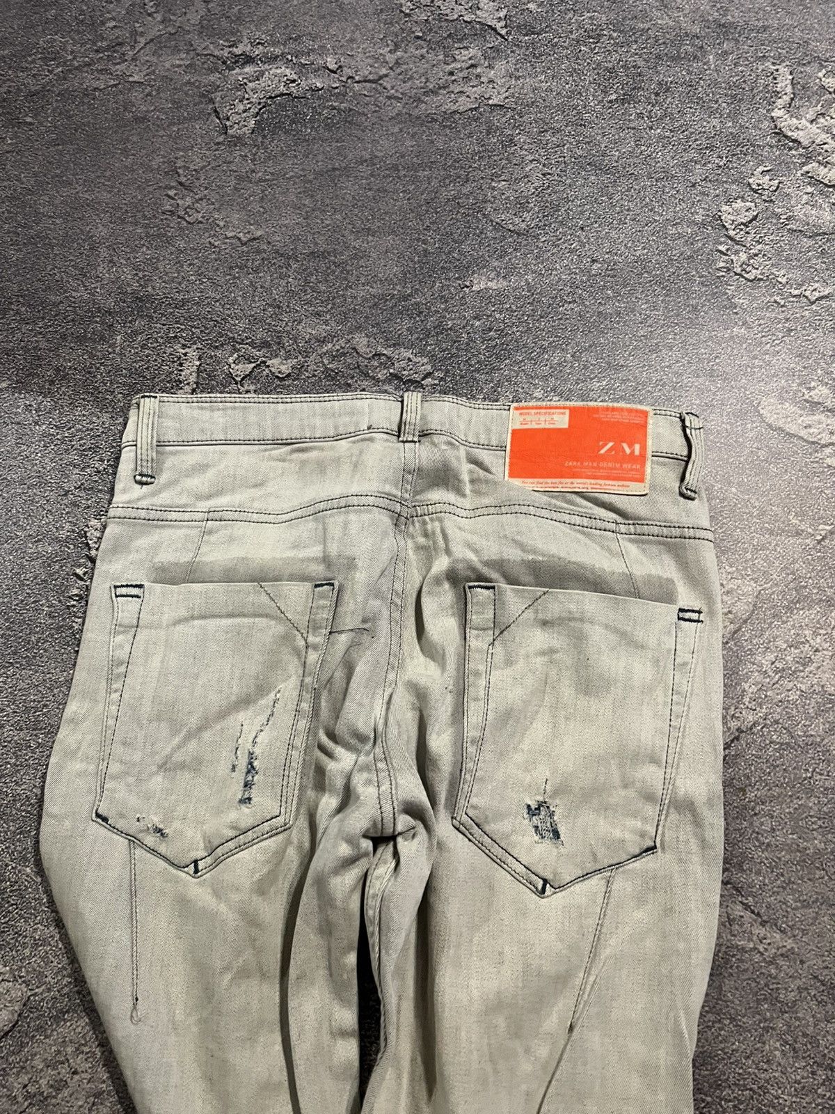 Japanese Brand Y2K Number Nine Style White Skinny / Glamour Vintage Jeans Size US 30 / EU 46 - 5 Thumbnail