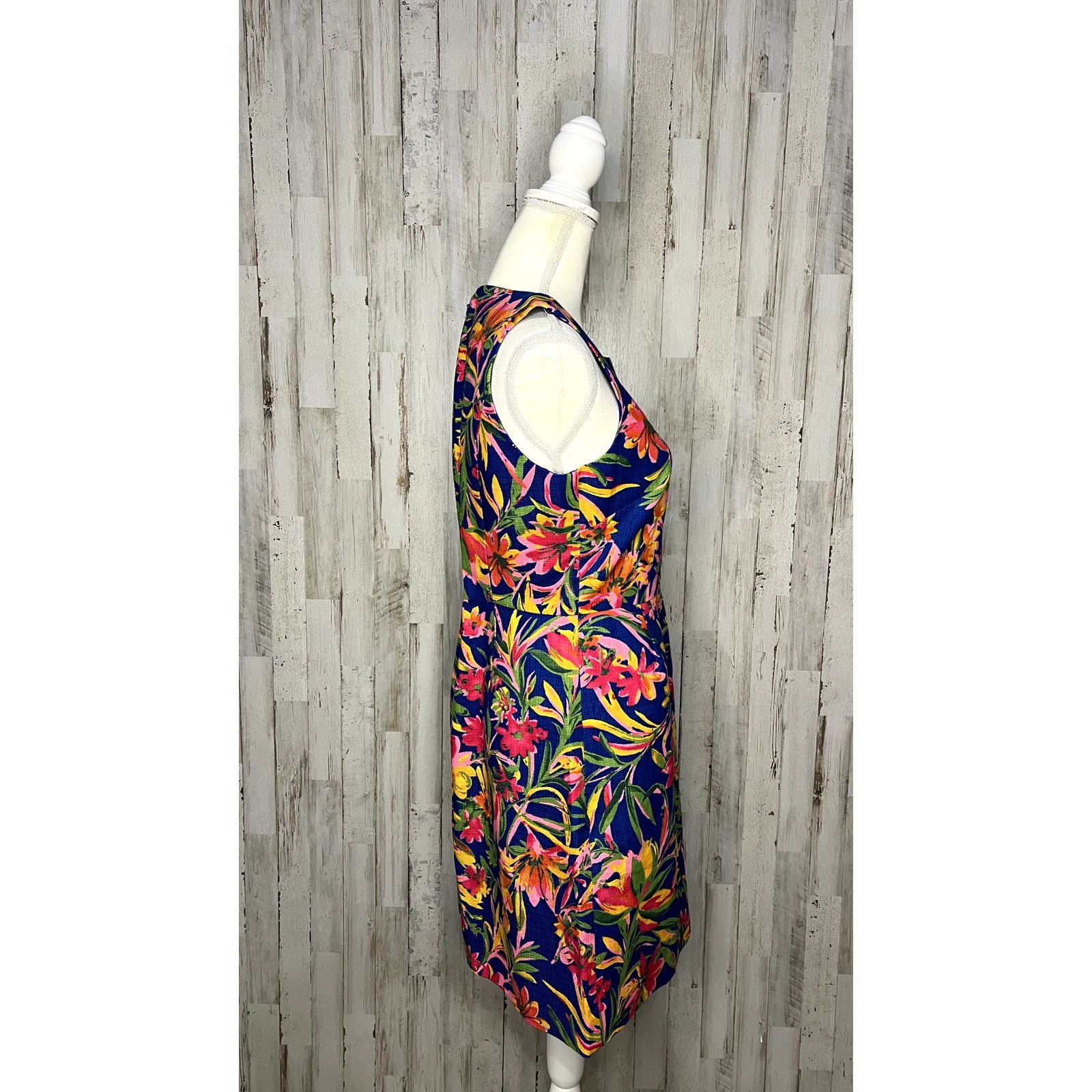 J.Crew NWT J.CREW Women's Multicolor Botanical Floral Shift Dress Size M / US 6-8 / IT 42-44 - 2 Thumbnail