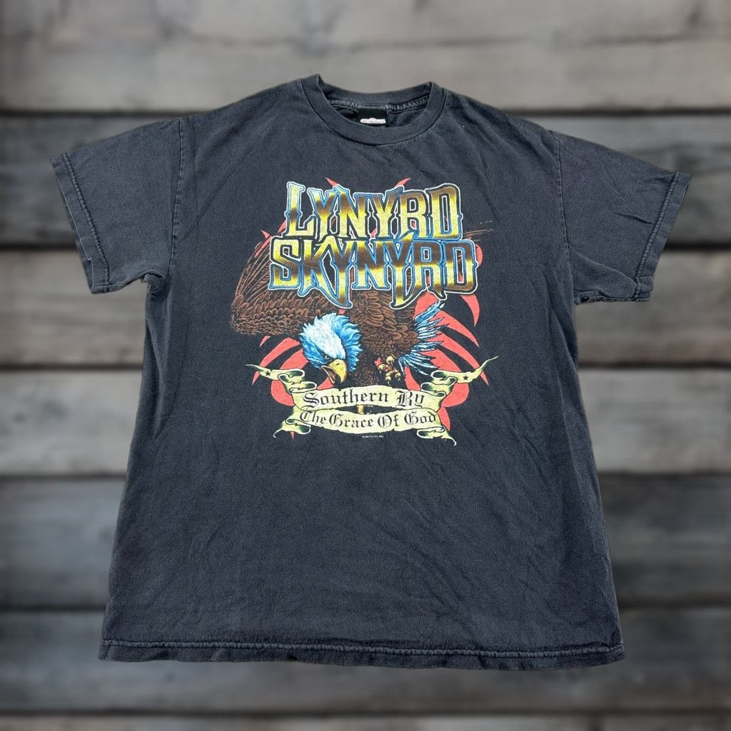Vintage VINTAGE Lynyrd Skynyrd Shirt Mens M Black Graphic Eagle Vicious Cycle Tour Y2K Size US M / EU 48-50 / 2 - 1 Thumbnail