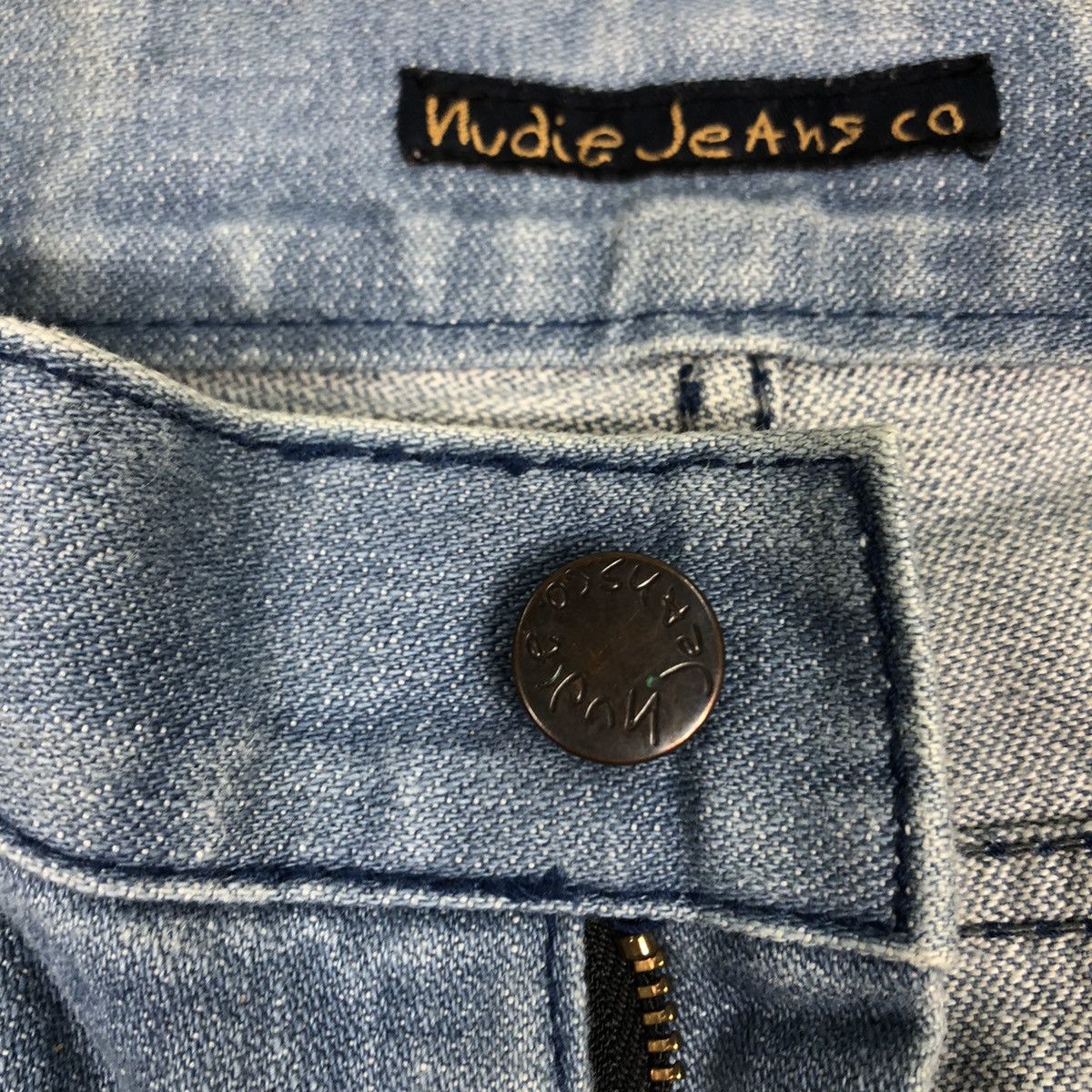 Nudie Jeans Nudie light Blue Jean Rare Famous Brand Size US 34 / EU 50 - 17 Thumbnail