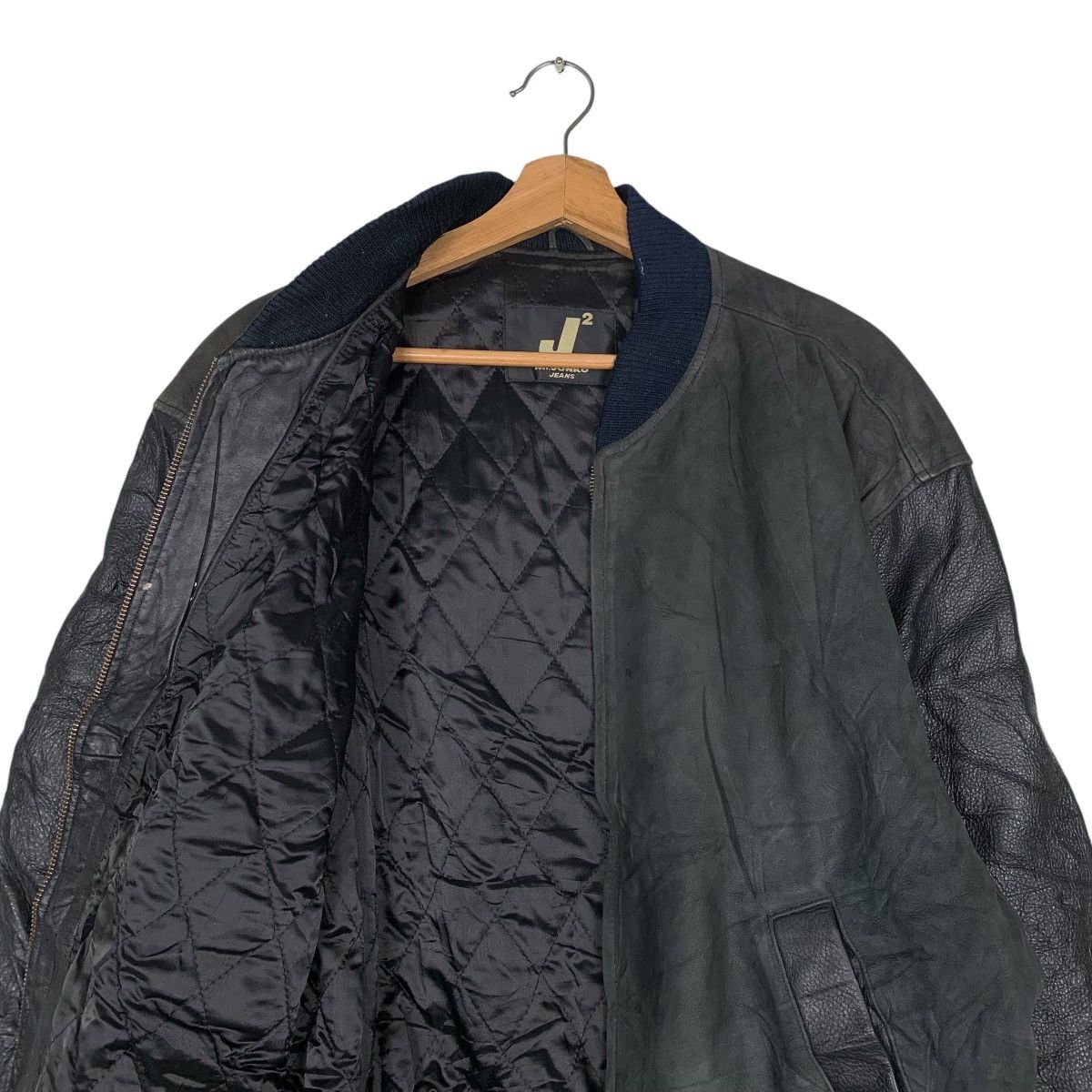 Mr. Junko Vintage Mr Junko Jeans Big Logo Leather Jacket Size US L / EU 52-54 / 3 - 10 Thumbnail
