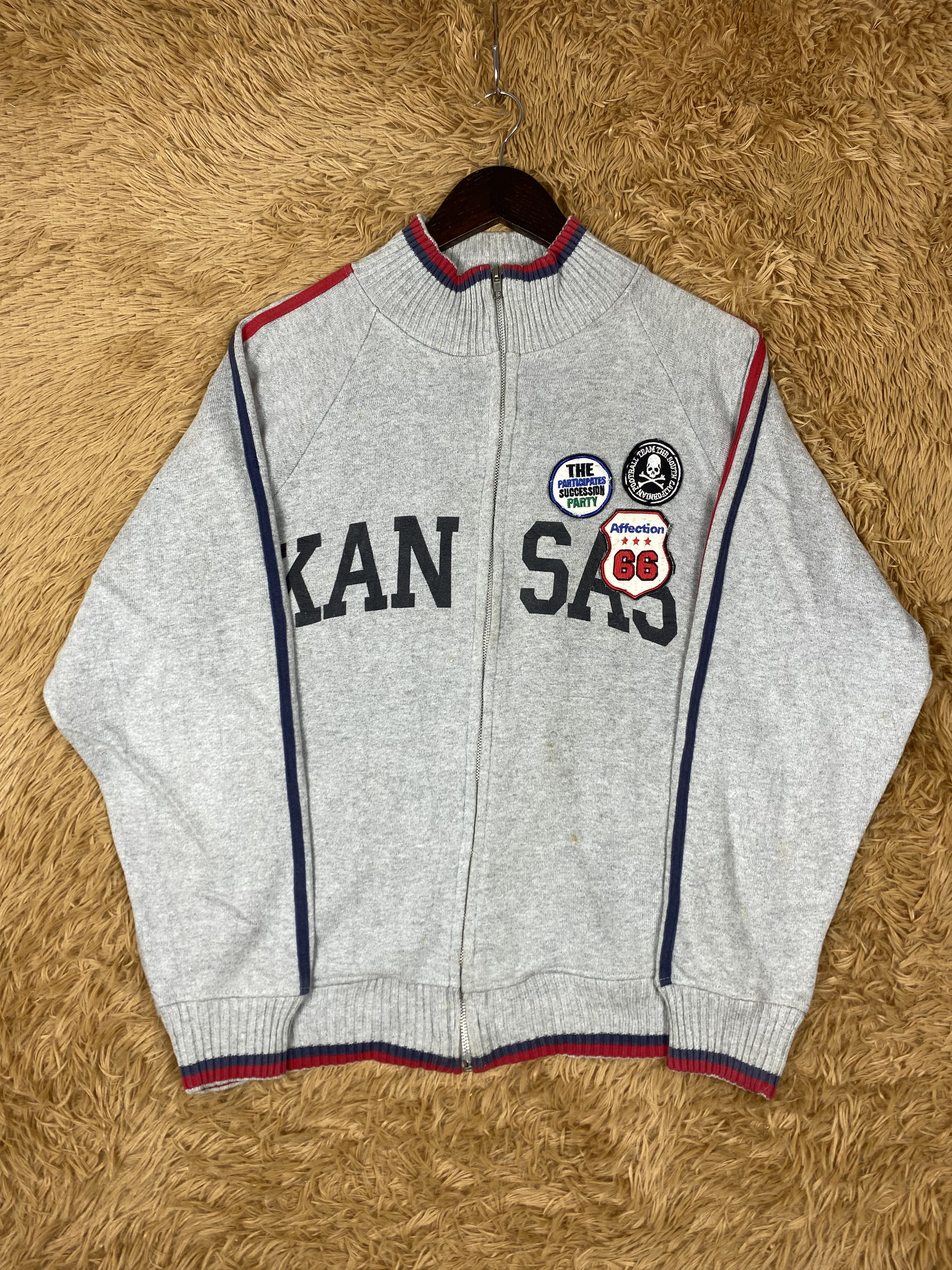 MLB Vintage Kansas Zip Up Sweatshirts DJ0501 Size US M / EU 48-50 / 2 - 5 Thumbnail