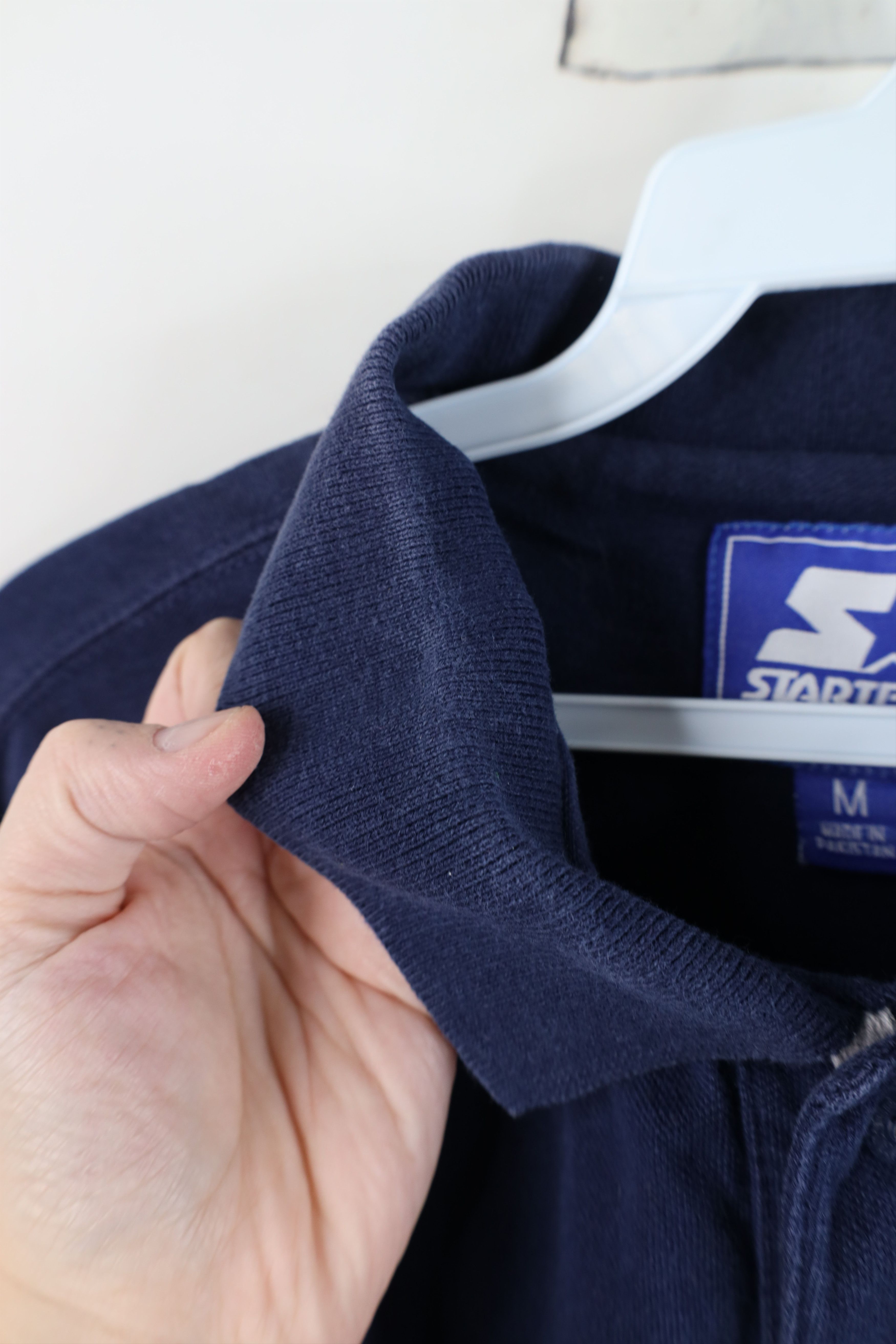 Starter Vintage 90s Starter Dame University Golf Polo Shirt Blue Size US M / EU 48-50 / 2 - 10 Thumbnail