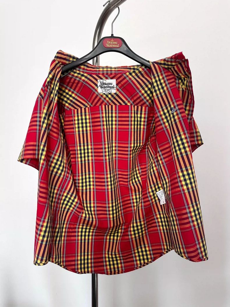 Vivienne Westwood Vivienne Westwood Skirt collar plaid distorted shirt Size M / US 6-8 / IT 42-44 - 4 Thumbnail