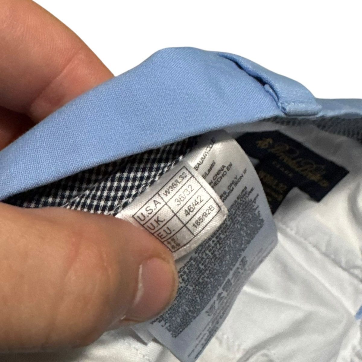 Brooks Brothers Brooks Brothers Clark Cotton Blend Blue Pants Mens 36x28.75 Size US 36 / EU 52 - 5 Thumbnail