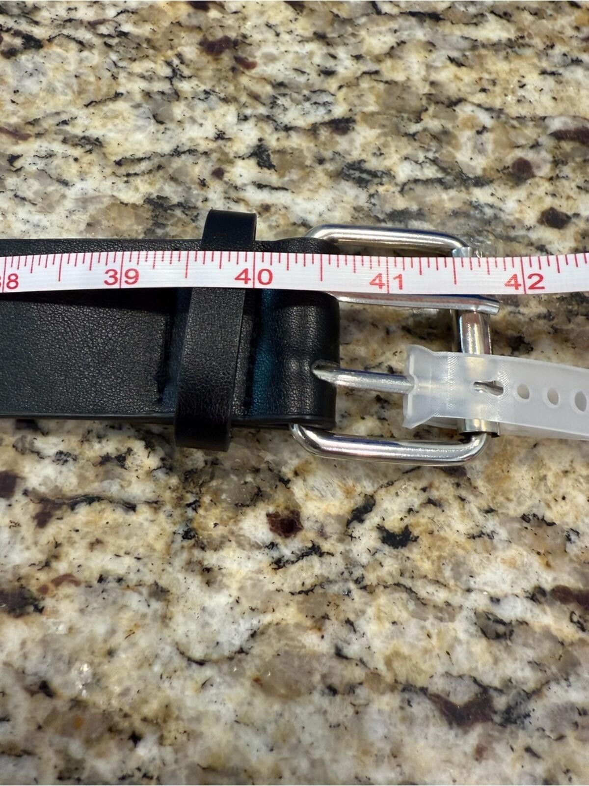 Other Faux leather black belt star cutout silver studs western 42” Size ONE SIZE - 11 Thumbnail
