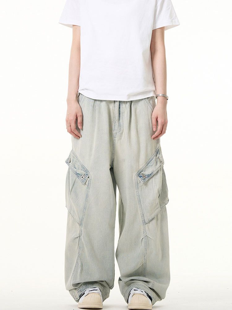 Japanese Brand × Jean American retro washed men's straight versatile work jeans Size US 32 / EU 48 - 1 Thumbnail