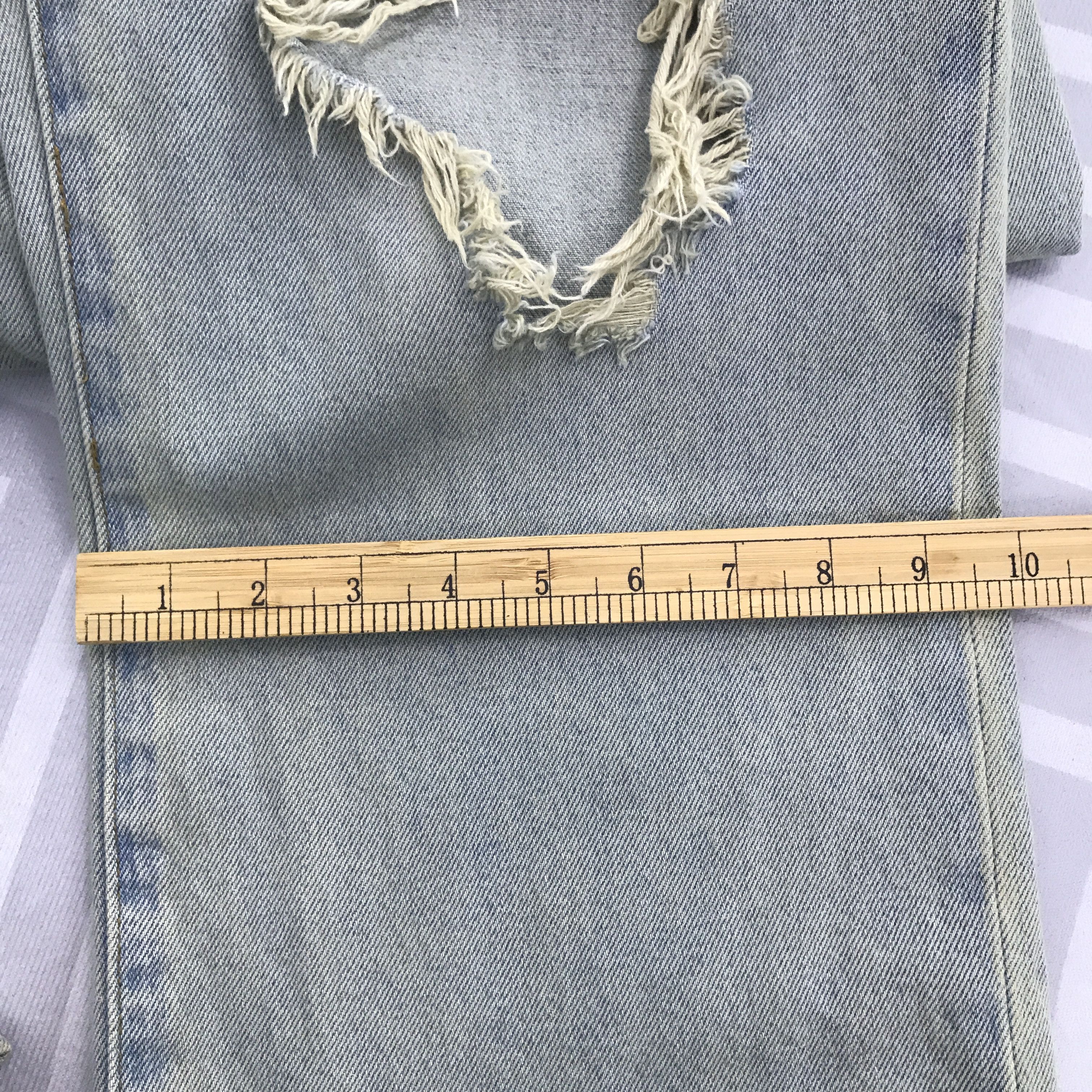 Japanese Brand × Vintage Vtg Rusty Denim Japanese brand Distressed Baggy jeans Size US 29 - 12 Thumbnail