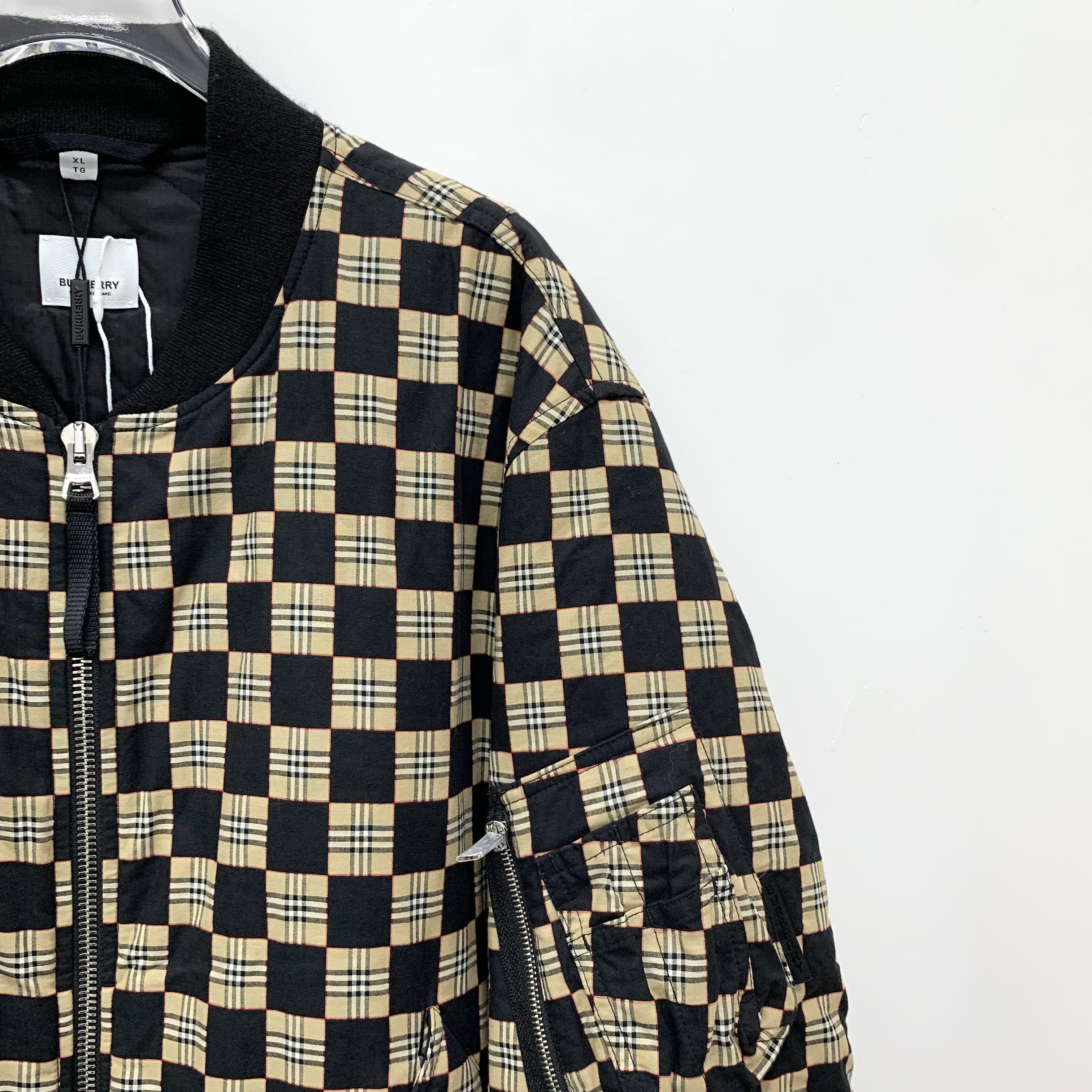 Burberry Burberry Colorblock Check Bomber Jacket (XL) Size US XL / EU 56 / 4 - 3 Thumbnail