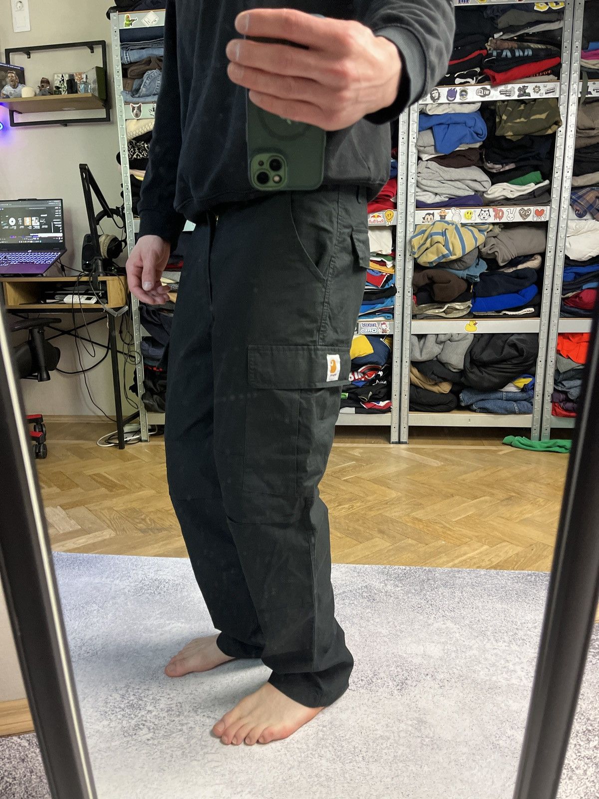 Carhartt Carhartt WIP Hooded Theory Sweat Cargo Ripstop Pants Size M Size US 30 / EU 46 - 2 Thumbnail