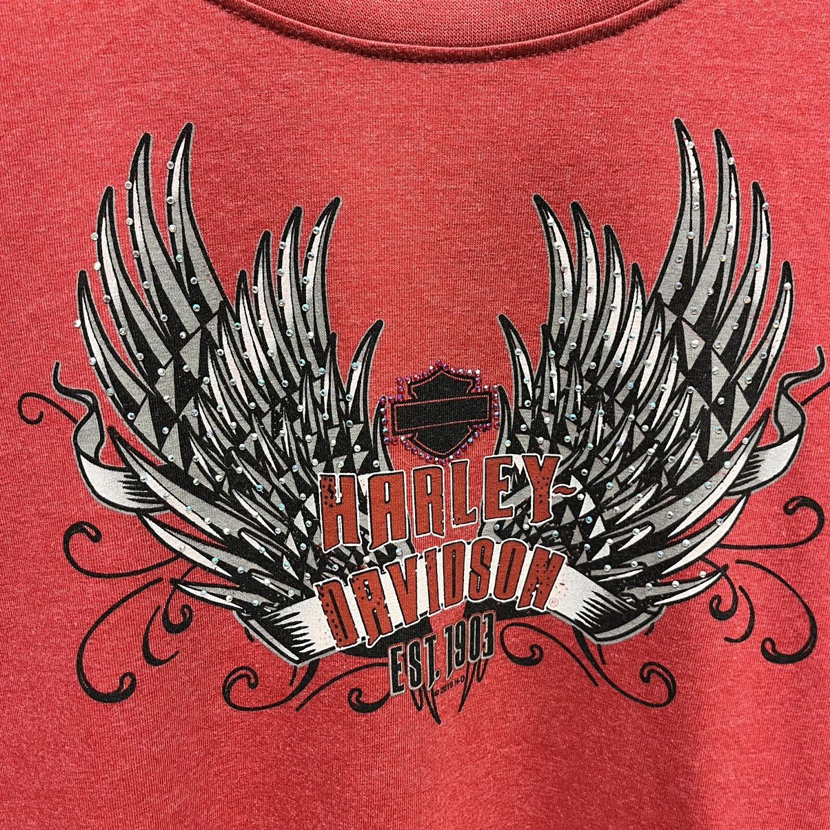 Harley Davidson Harley Davidson Red Angel Wing Long Sleeve Y2K T-Shirt S Size S / US 4 / IT 40 - 2 Thumbnail