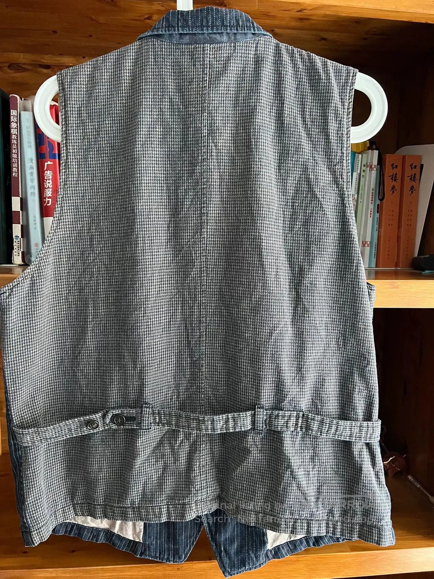 Blue Blue Japan vintage blue striped work vest by KRM. Size US L / EU 52-54 / 3 - 5 Thumbnail