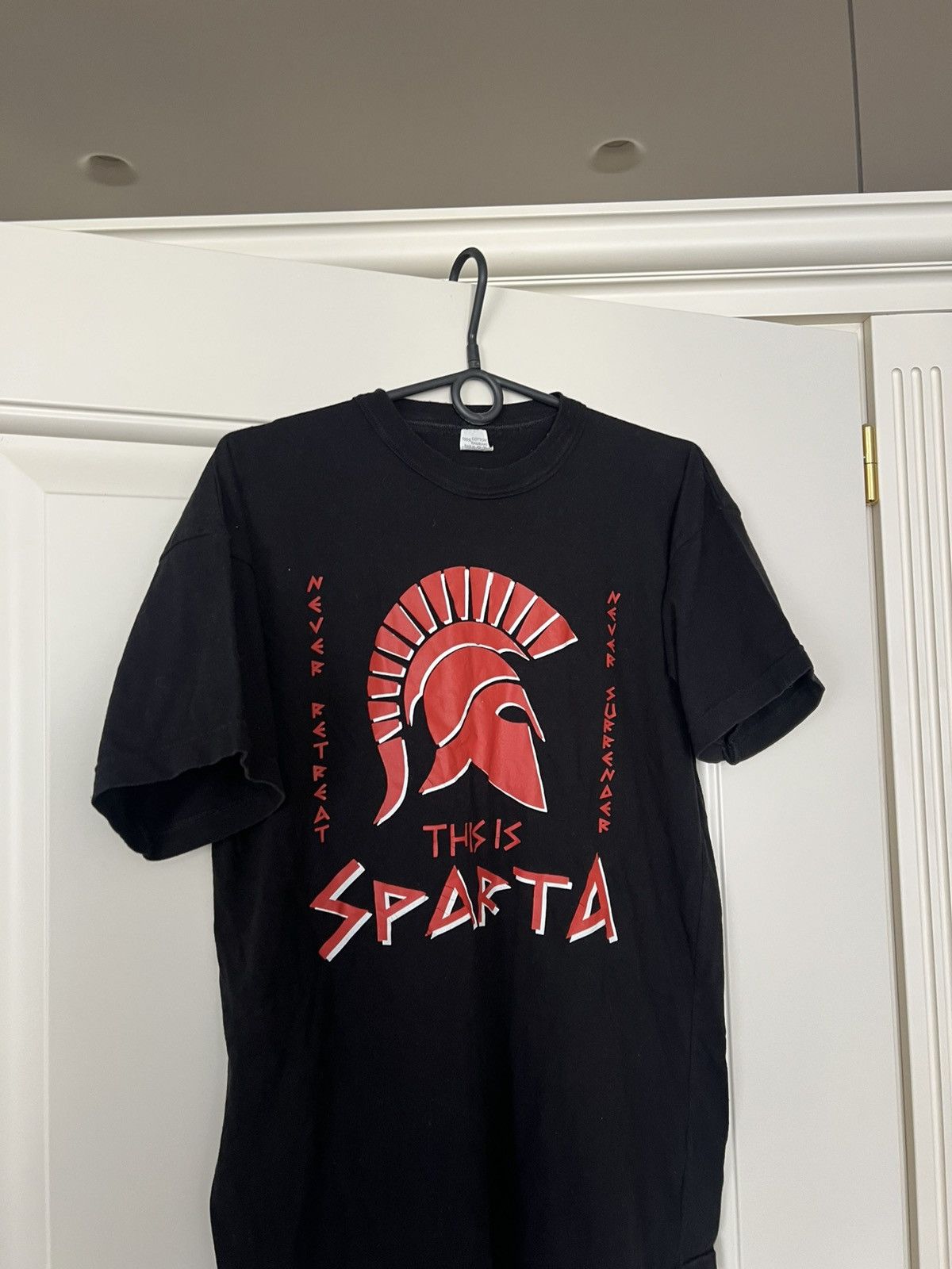 Vintage This Is Sparta 300 Movie T-Shirt Spartan Helmet Graphic Size US M / EU 48-50 / 2 - 3 Thumbnail