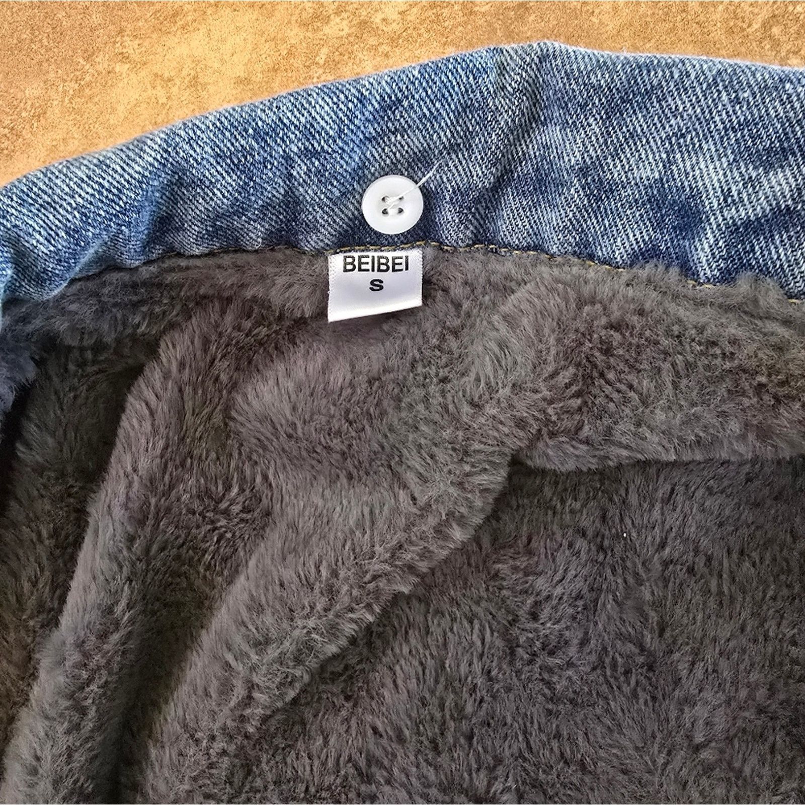 Other Denim | BEIBEI | Fur Lined Jean Jacket Size S / US 4 / IT 40 - 3 Thumbnail
