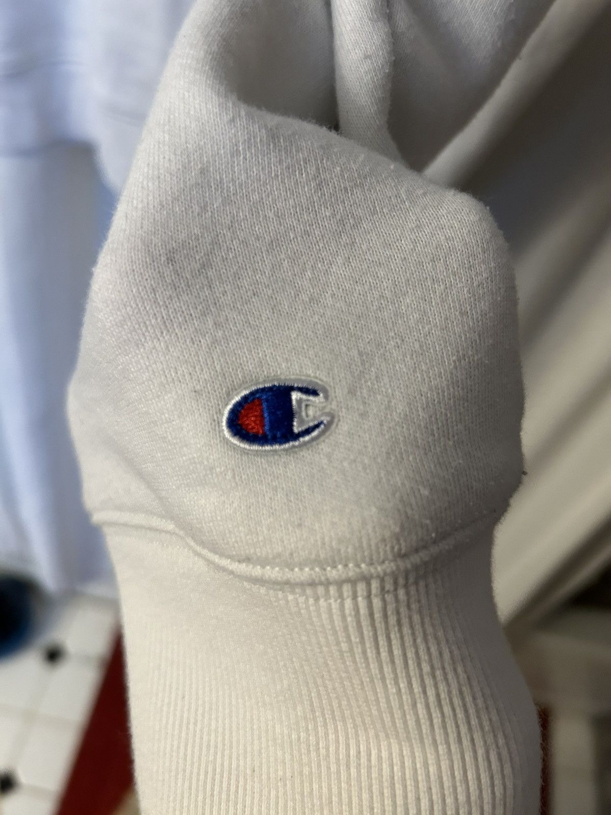Champion Sweater: White military marines Soft champion vintage? xl Size US XL / EU 56 / 4 - 4 Thumbnail