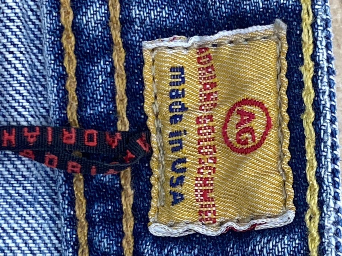 Other The Fillmore Brand Acid Blue Wash Distressed Flare Jeans Size US 32 / EU 48 - 15 Thumbnail